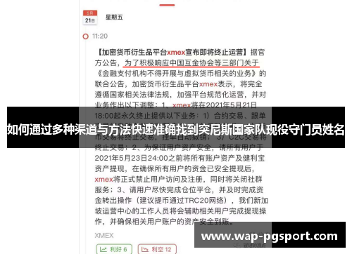 如何通过多种渠道与方法快速准确找到突尼斯国家队现役守门员姓名 如何通过多种渠道与方法快速准确找到突尼斯国家队现役守门员姓名