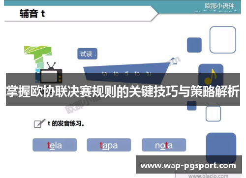 掌握欧协联决赛规则的关键技巧与策略解析 掌握欧协联决赛规则的关键技巧与策略解析